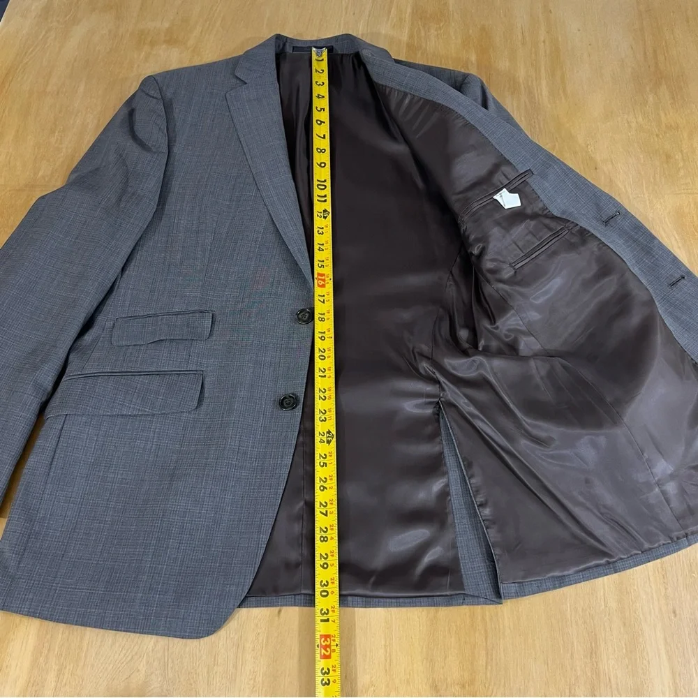 Calvin Klein Blazer Jacket Sport‎ Coat Mens 40R Wool Gray
